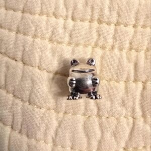 Authentic Pandora Happy Frog Silver Charm, RETIRED